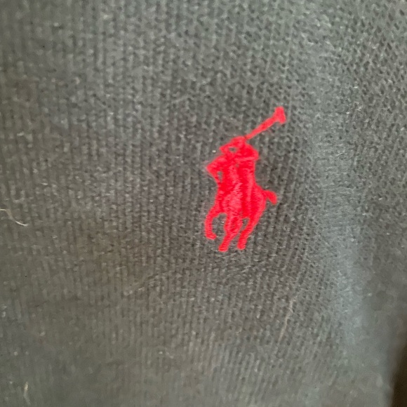 Black and Navy Blue Polo Ralph Lauren Full Zip Sweatshirt - Picture 3 of 7